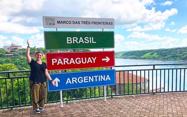 Marco das tres fronteiras in Brazil - Photo courtesy of Rebecca Spector